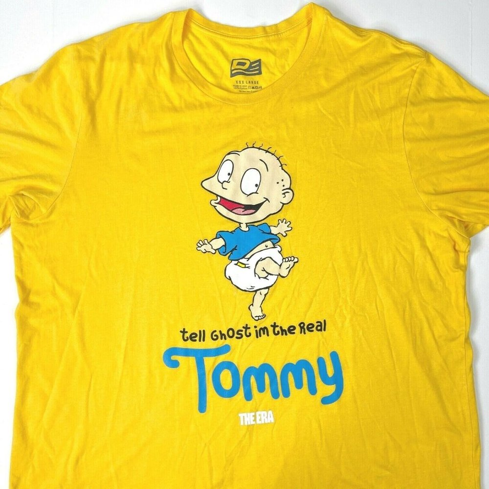 The Era Tell Ghost I'm The Real Tommy Rugrats T-Shirt 3XL Mens USA Streetwear